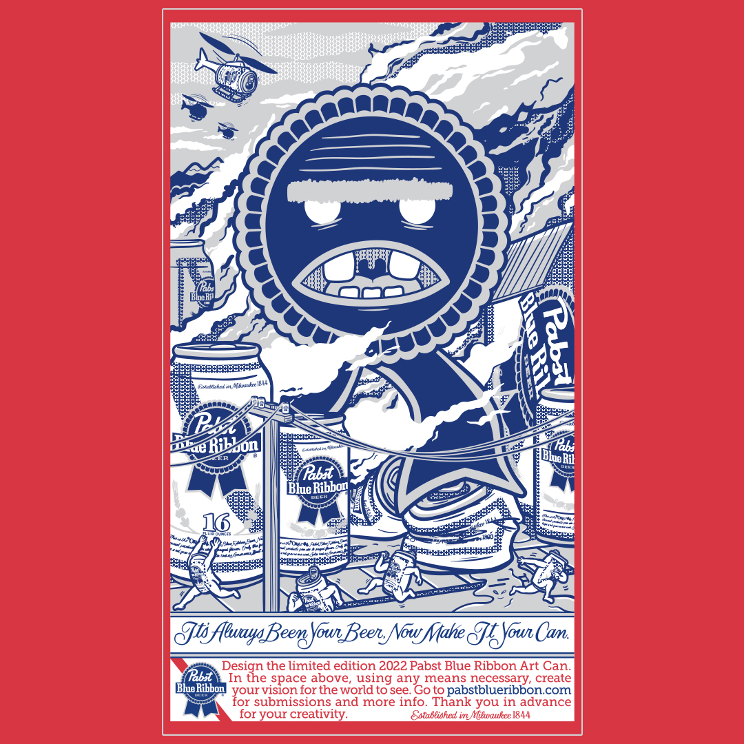 Pabst Blue Ribbon Art Can '22